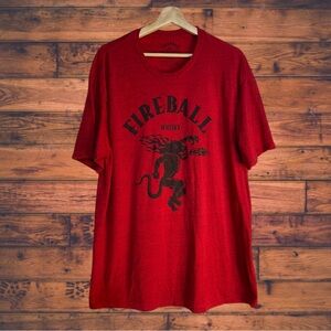 5 for $25🔥Fireball Whiskey Heather Red Short Sleeve T-Shirt XL